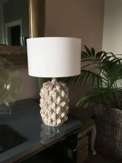 Grüne Mid-Century Tischlampen aus glasierter Keramik von Porta Romana, 2er Set