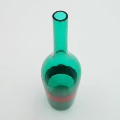 Grüne & Rote Vase von Paolo Venini, 1950