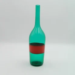 Grüne & Rote Vase von Paolo Venini, 1950