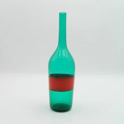 Grüne & Rote Vase von Paolo Venini, 1950