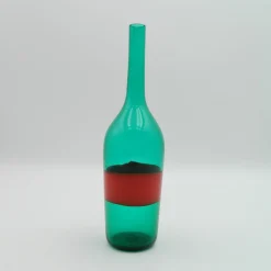 Grüne & Rote Vase von Paolo Venini, 1950