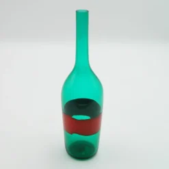Grüne & Rote Vase von Paolo Venini, 1950