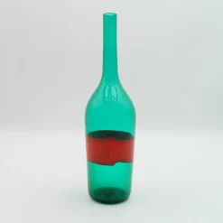 Grüne & Rote Vase von Paolo Venini, 1950