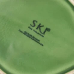 Grün glasierte Keramikschalen und unteres Tablett, 1960er, 8er Set