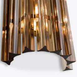 Große Amaro Wandlampe aus Rauchquarz von Pure White Lines