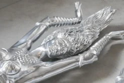 Große Art Deco Skulpturen aus Harz, 2er Set