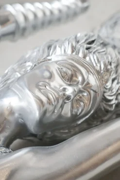 Große Art Deco Skulpturen aus Harz, 2er Set