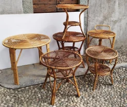 Große Bambuselemente, 1950er, 15 . Set