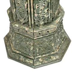 Große geschnitzte Holzsäulen, 4 . Set