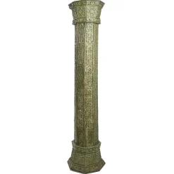 Große geschnitzte Holzsäulen, 4 . Set