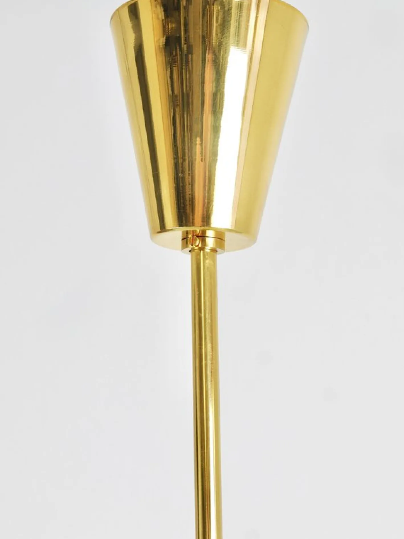 Große Geschwungene Vintage Korblampe aus Messing & Strukturglas von JT Kalmar für Kalmar, Vienna, 1950
