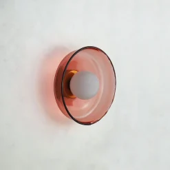 Große Glas Wandlampe von Naama Hofman