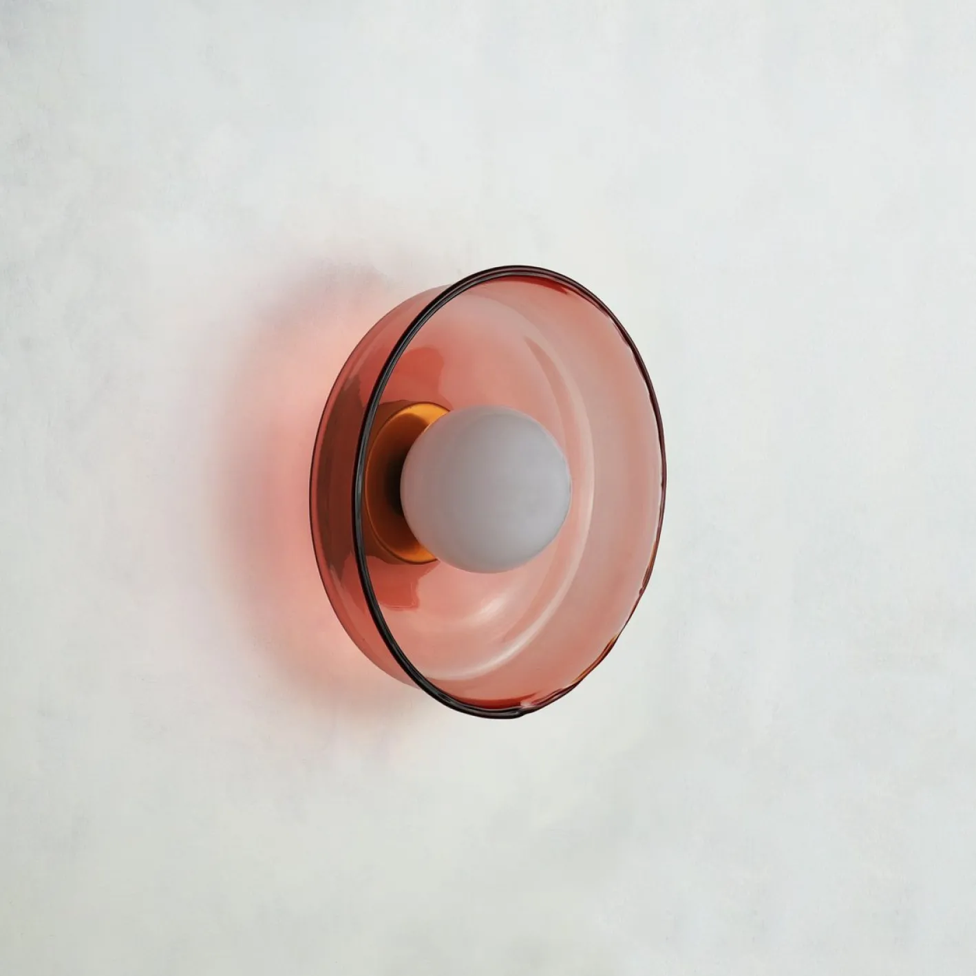 Große Glas Wandlampe von Naama Hofman
