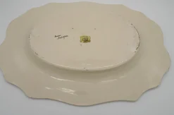 Große handbemalte französische Vieux Rouen Terrine mit Ladegerät, 1930er