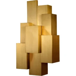 Große Inspiring Trees Wandlampe aus gebürstetem Messing von Insidherland