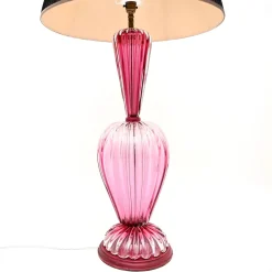 Große Italienische Murano Glas Tischlampen, 1960, 2er Set