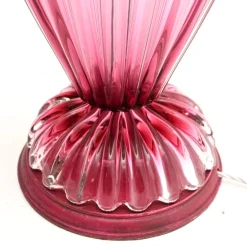 Große Italienische Murano Glas Tischlampen, 1960, 2er Set