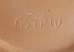 Große Keramikschale mit Fischmotiv von Astrid Tjalk für Kähler