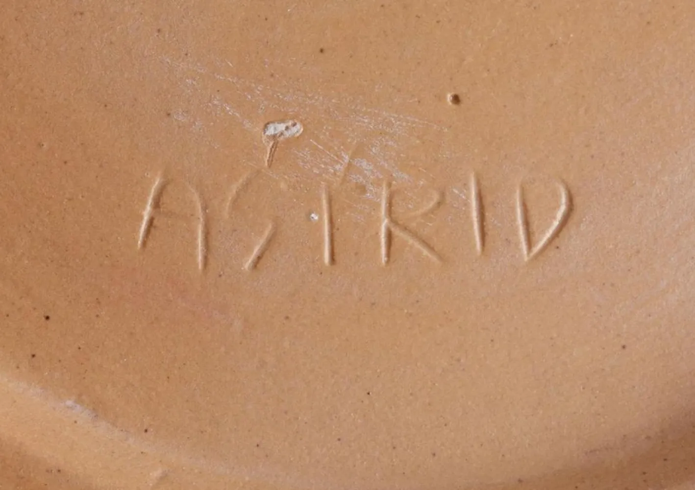 Große Keramikschale mit Fischmotiv von Astrid Tjalk für Kähler