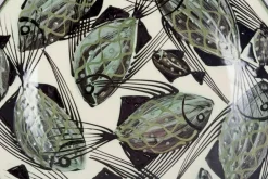 Große Keramikschale mit Fischmotiv von Astrid Tjalk für Kähler