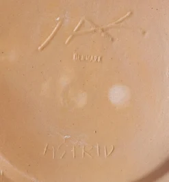 Große Keramikschale mit Fischmotiv von Astrid Tjalk für Kähler