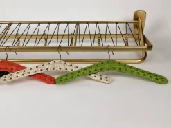 Große Mid-Century Garderobe in Gold, Österreich, 1950er