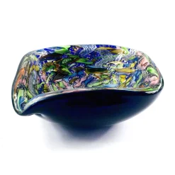 Große Murano Tutti Frutti Schale aus Kunstglas von Dino Martens für Aureliano Toso, Italien, 1960er