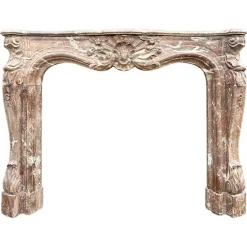 Großer antiker Louis XV Marmor Kaminsims, 1780