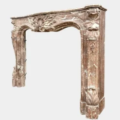 Großer antiker Louis XV Marmor Kaminsims, 1780