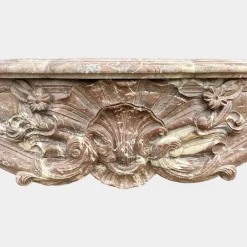 Großer antiker Louis XV Marmor Kaminsims, 1780