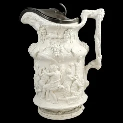 Großer Bacchanaler Tanzkrug in Reliefform von Charles Meigh, 1844