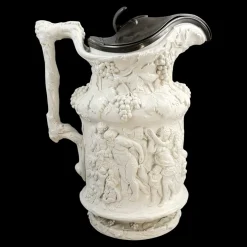 Großer Bacchanaler Tanzkrug in Reliefform von Charles Meigh, 1844