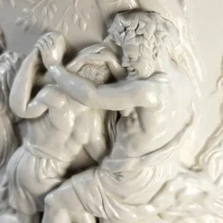 Großer Bacchanaler Tanzkrug in Reliefform von Charles Meigh, 1844
