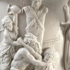 Großer Bacchanaler Tanzkrug in Reliefform von Charles Meigh, 1844