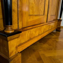 Großer Biedermeier Kleiderschrank aus Esche & Kirsche, 1884