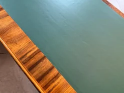 Großer Biedermeier Schreibtisch mit Leder