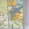 Großer bunter Vintage Europa Schulplan, 1960er