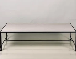 Großer Diagram Couchtisch aus Kalkstein von Atelier Cabanel