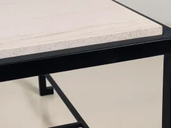 Großer Diagram Couchtisch aus Kalkstein von Atelier Cabanel