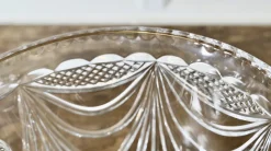 Großer Französischer Art Deco Eiskübel aus mundgeblasenem Kristallglas, 1920er