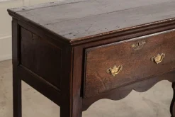 Großer georgianischer Frisiertisch aus Eiche, 1800