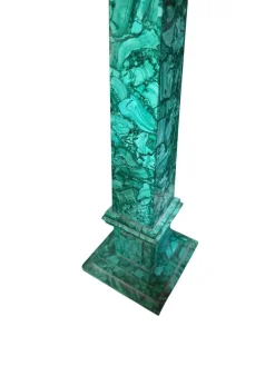 Großer italienischer Obelisk aus Malachit, 1970er