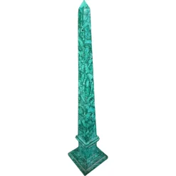 Großer italienischer Obelisk aus Malachit, 1970er