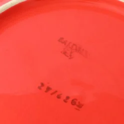 Großer italienischer Teller in Rot & Gelb von Baldelli, 1970er