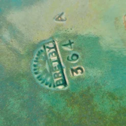 Großer Keramik Übertopf im japanischen Stil, 1800er