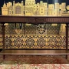 Großer Konsolentisch aus Nussholz im Louis XVI-Stil