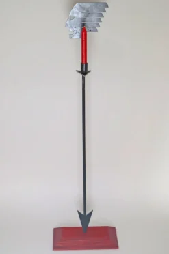 Großer postmoderner indischer Kerzenhalter mit Pfeilen, 1990er