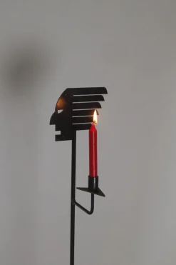 Großer postmoderner indischer Kerzenhalter mit Pfeilen, 1990er