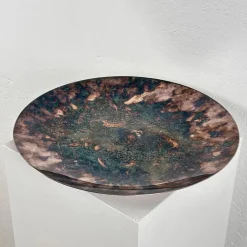 Großer runder versilberter Tafelaufsatz/Tablett zugeschrieben Lino Sabattini, Italien, 1970er