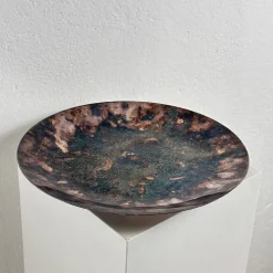 Großer runder versilberter Tafelaufsatz/Tablett zugeschrieben Lino Sabattini, Italien, 1970er